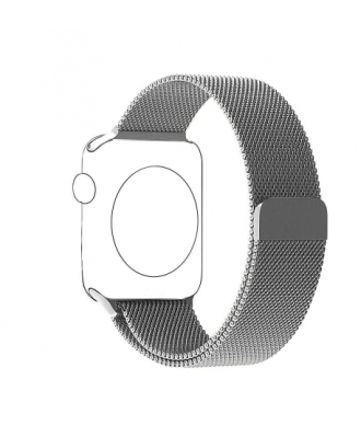 Correa Para Apple Watch silver  Loop Milanese Magnetica Acero 38mm / 40mm