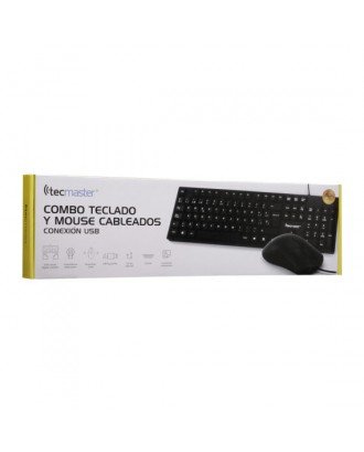 Kit Teclado y Mouse USB Black Tecmaster TM-100511